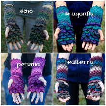 Load image into Gallery viewer, Dragon Gloves Crochet Pattern