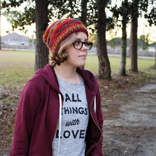 Load image into Gallery viewer, Slouchy Hat Crochet Pattern - Window Block Beanie