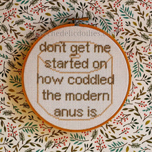Load image into Gallery viewer, Dwight Schrute Quote - Coddle Anus Cross Stitch Pattern