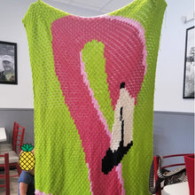 Load image into Gallery viewer, Large Flamingo Graphghan