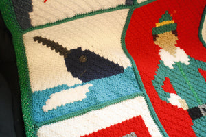 Elf Christmas Blanket Crochet Pattern