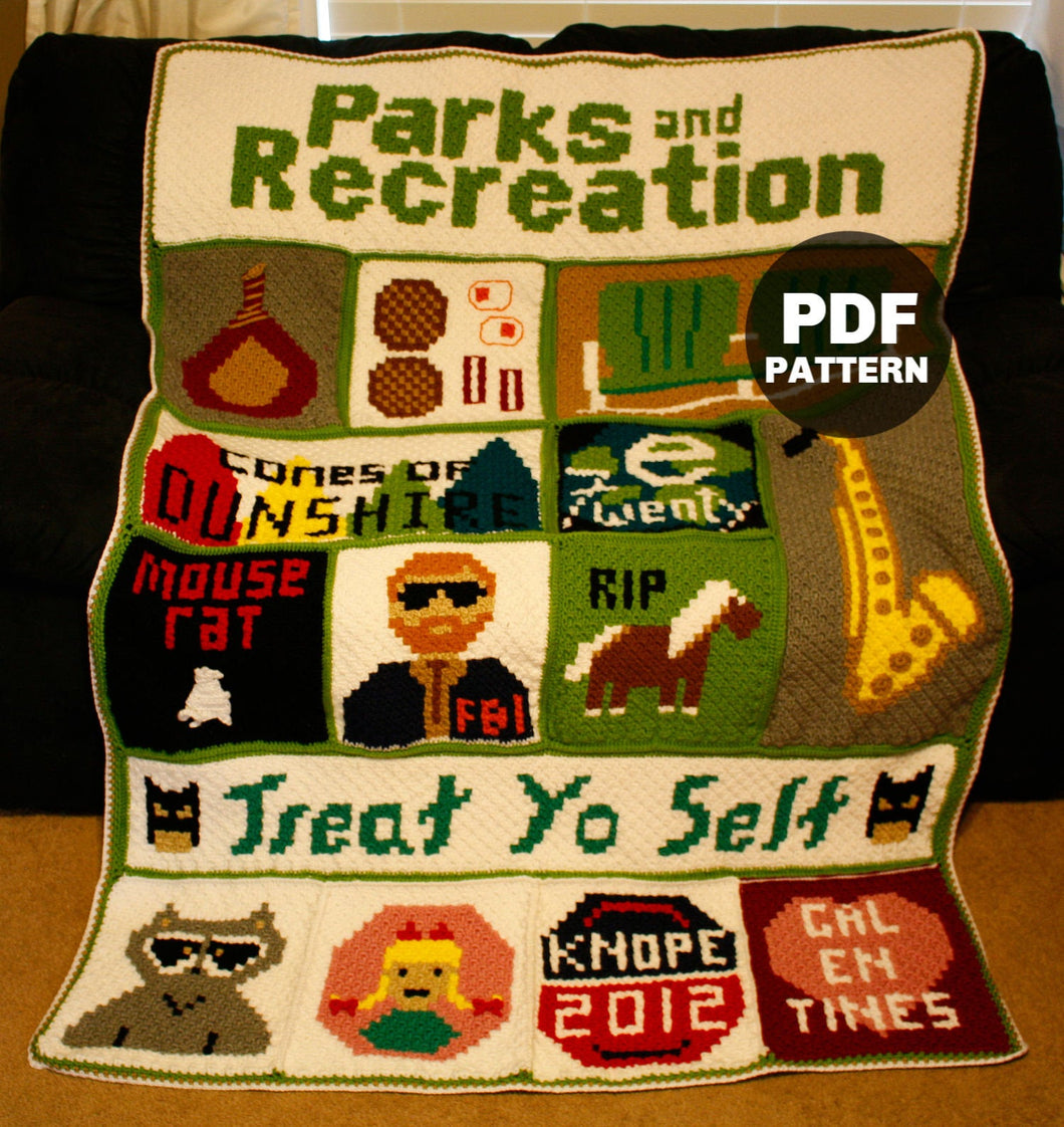 Parks and Rec Blanket Crochet Pattern