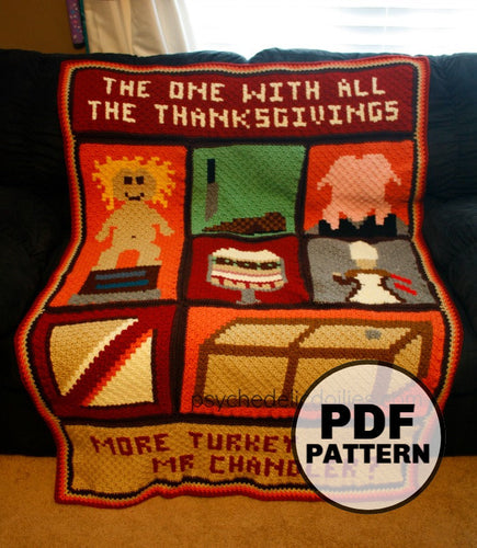Friends Thanksgiving Blanket Crochet Pattern