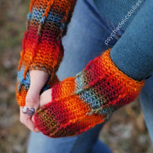 Load image into Gallery viewer, Perpetual Posts Fingerless Gloves Crochet Pattern