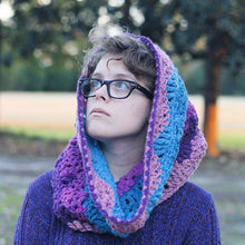 Load image into Gallery viewer, Chunky Cluster Lace Cowl Crochet Pattern