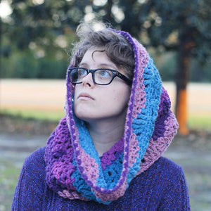 Chunky Cluster Lace Cowl Crochet Pattern