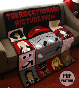 Rocky Horror Blanket Crochet Pattern